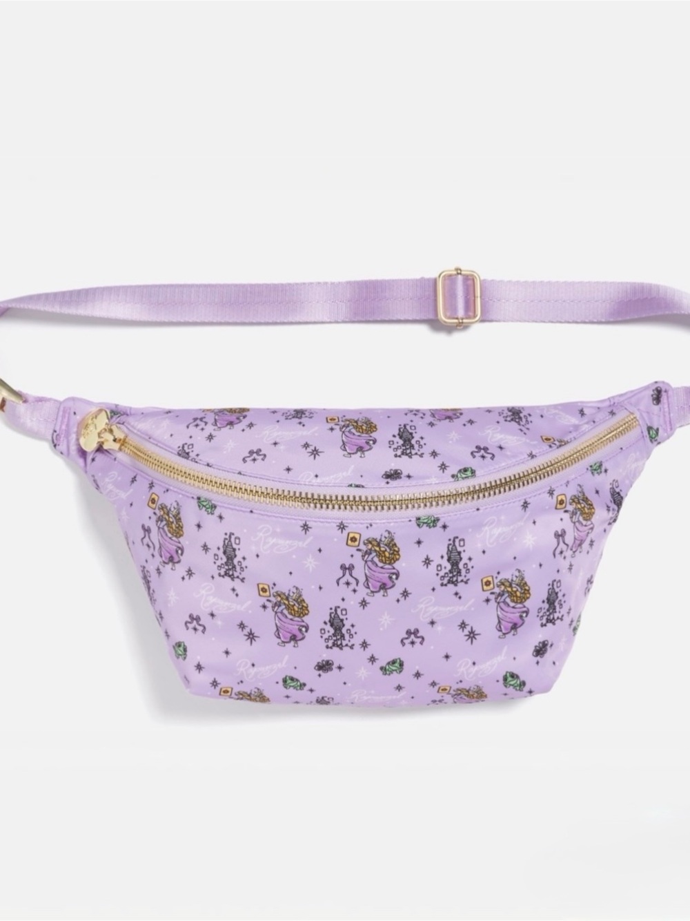 NWT Stoney Clover Lane Disney Princess Rapunzel Tangled Jumbo Purple Fanny Pack